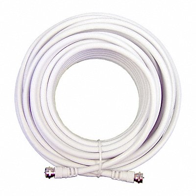 White 30 ft RG6 Low Loss Coax Cable