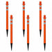 Ground Post Orange Reflective PK6