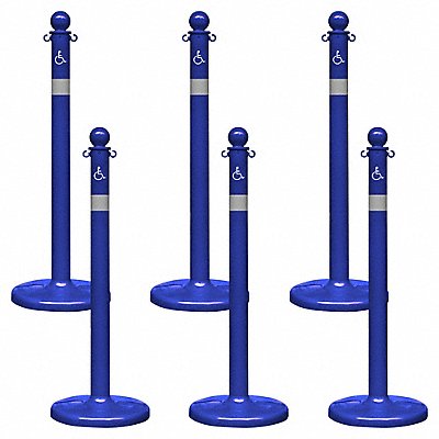 Handicapped Medium Duty Stanchion PK6