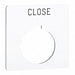 Legend Plate Square Close White