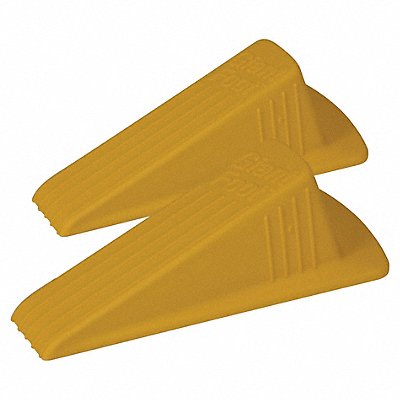 Door Stop Wedge XL Ylw 6-3/4 L PK2