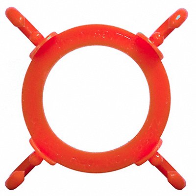 Cone Chain Connector Gloss Orange PK6