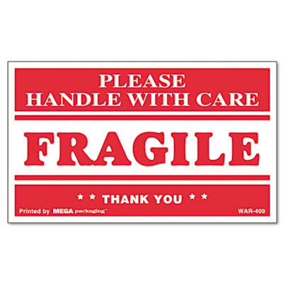 LABEL,3X5 FRAGILE HWC,RD