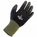 Coated Glove Tear-Resist Black Knit 7