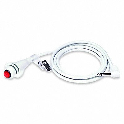 Call Cord 1/4 Phone Plug White 7 ft L