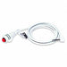 Call Cord 1/4 Phone Plug White 7 ft L