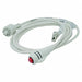 Call Cord Ektacom 8-Pin White 7 ft L