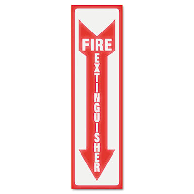 SIGN,FIRE EXTG,4"X13",RDG