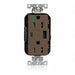 USB Charger Receptacle 1/2 hp Brown