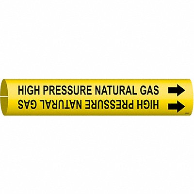 Pipe Marker High Pressure Natural Gas