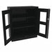 E4467 Storage Cabinet 42 x36 x18 Black 2Shlv