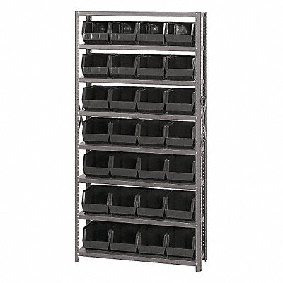 E1497 Bin Shlvng 12inx75inx36in Black