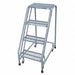 Rolling Ladder Welded Platform 40In H