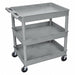 Utility Cart 400 lb Cap. PE 3 Shelves