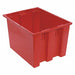 E1881 Stk and Nest Ctr Red Solid Polypropylene