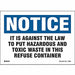 DOT Handling Label Waste 7 Label W PK10