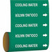 Pipe Marker Cooling Water 8 in H 8 in W