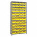 E1517 Bin Shlvng 18inx75inx36in Yellow