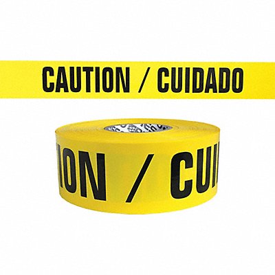 Barricade Tape Yellow/Black 300ft x 3 In