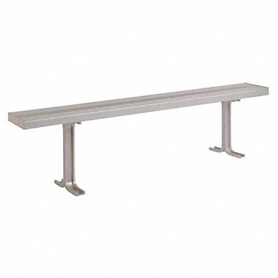 Locker Room Bench 8ft Wide Silver