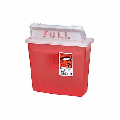 Sharps Container 1-1/4 gal Red PK5