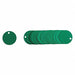 Blank Tag Aluminum 2in W Green PK25