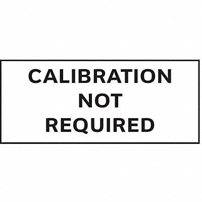 Calibration Label English 5/8in H PK350