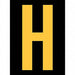 Reflective Letter Label H 2-1/2in H PK25