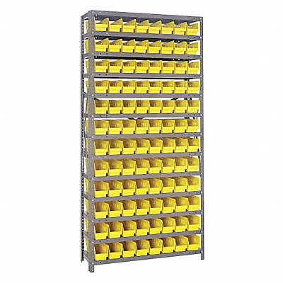 E1506 Bin Shlvng 12inx75inx36in Yellow