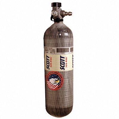 SCBA Cylinder Gray 21 1/2 in H