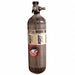 SCBA Cylinder Gray 21 1/2 in H