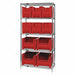 F1593 Bin Shlvng 18inx74inx36in Red