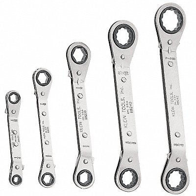 Box End Wrench Set Chrome Offset SAE