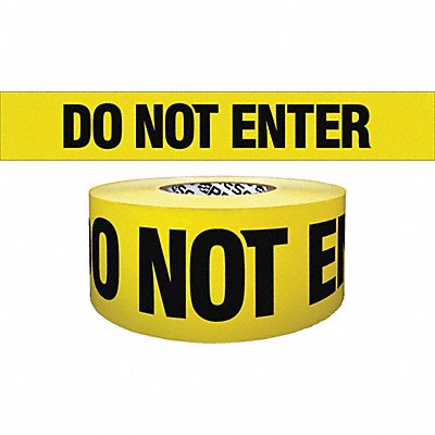 Barricade Tape Yellow/Black 1000ft x 3In