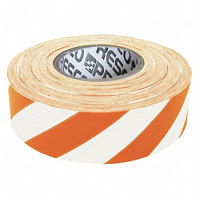 Flagging Tape Wh/Orng 300ft x 1-3/16 In