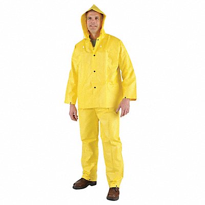 Rain Suit w/Jacket/Bib Unrated Yellow M