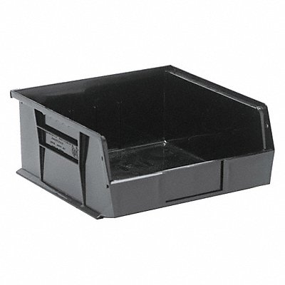 F0603 Hang and Stack Bin Black PP 5 in