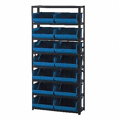 E1499 Bin Shlvng 12inx75inx36in Blue