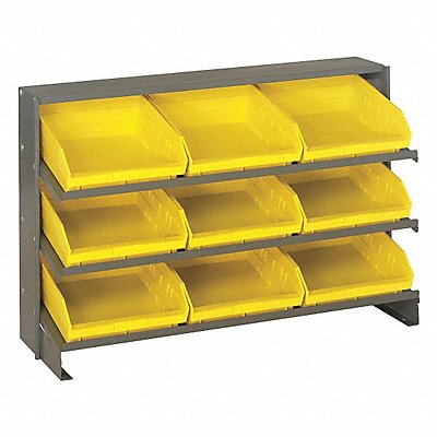 E1543 Bench Pick Rack 12x21x36in Yellow