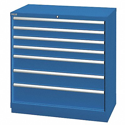 Mod Drwr Cab 39-1/2 H 7 Drwr Bright Blue