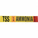 Pipe Marker Ammonia 4 in H 24 in W