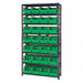 E1498 Bin Shlvng 12inx75inx36in Green