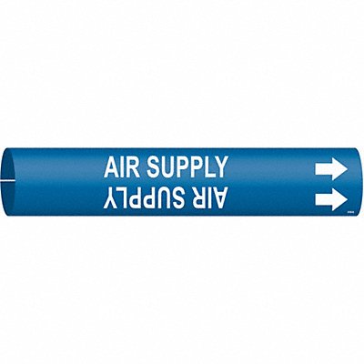 Pipe Mrkr Air Sply 2 13/16in H 2 4/5in W