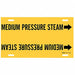 Pipe Marker Medium Pressure Steam 8in H