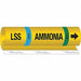 Pipe Marker Ammonia 26 in H 12 in W