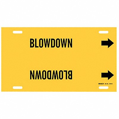 Pipe Marker Blowdown 10 in H 24 in W