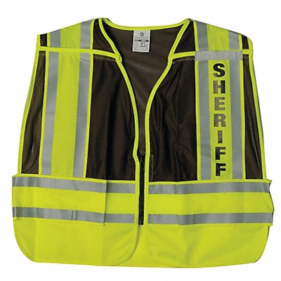 Safety Vest Brown Sheriff M/XL