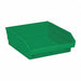 F0616 Shelf Bin Green Polypropylene 4 in