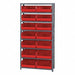 E1500 Bin Shlvng 12inx75inx36in Red