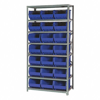 E1501 Bin Shlvng 18inx75inx36in Blue